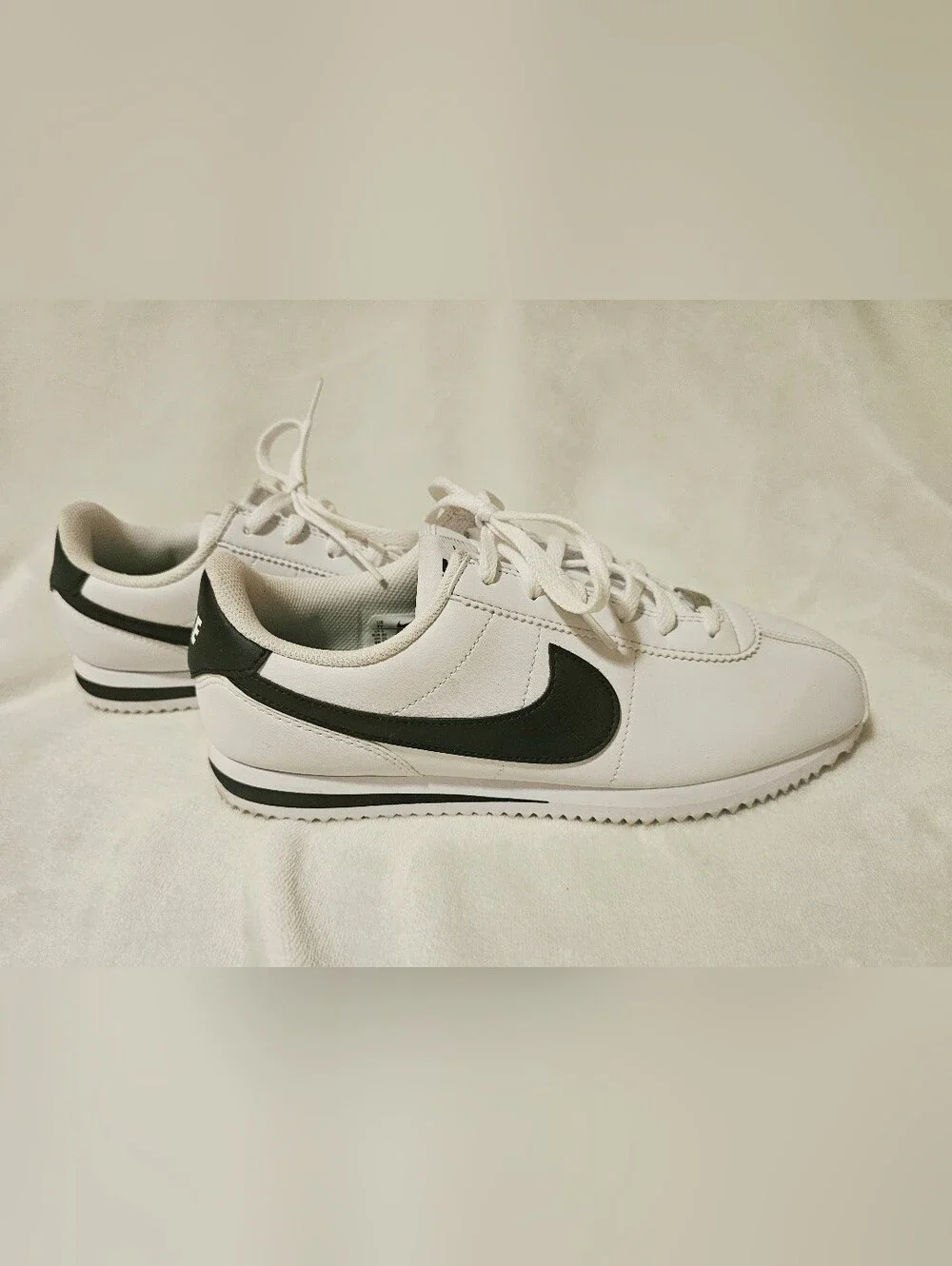 Nike Classic Cortez White And Blue Sneakers